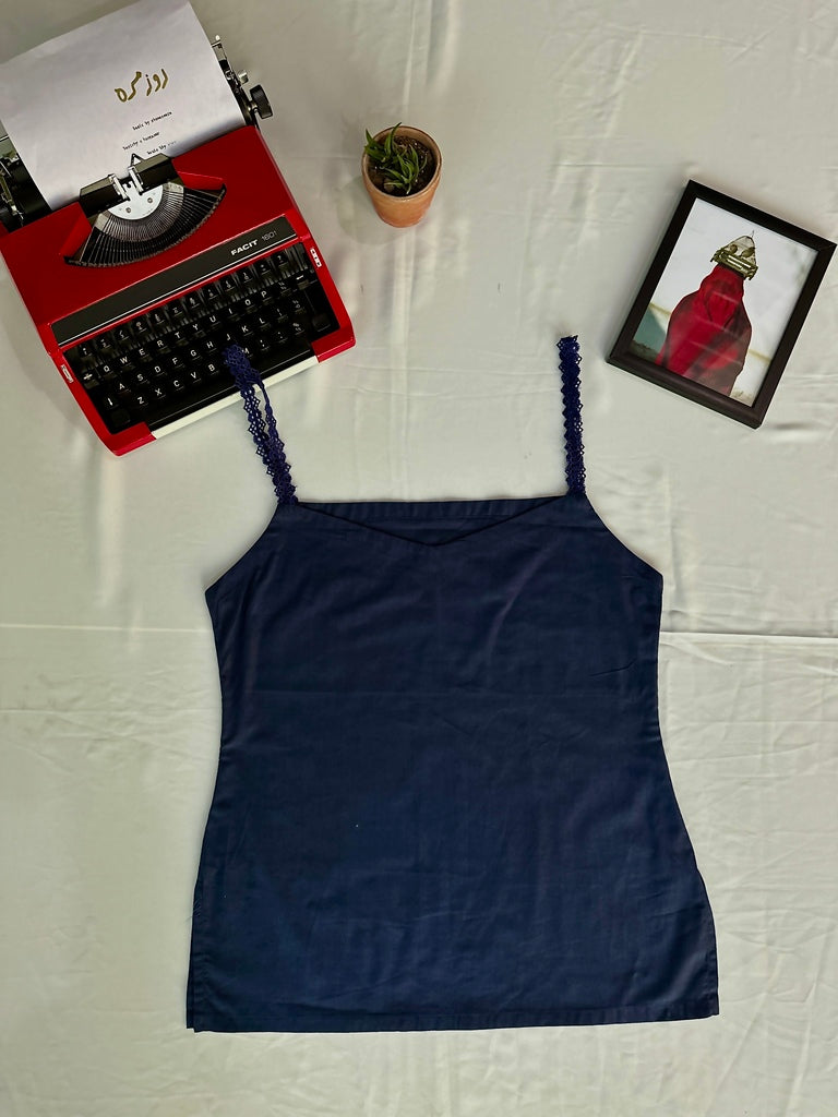 Dark Blue Lawn Camisole