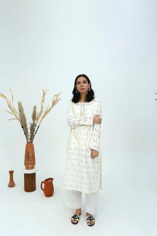 Jacquard Swiss Lawn Shirt