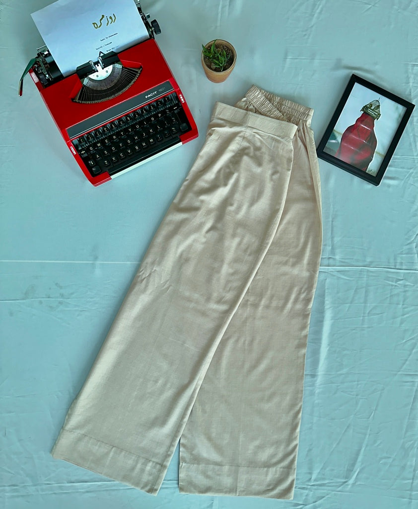Beige Lawn Culotte