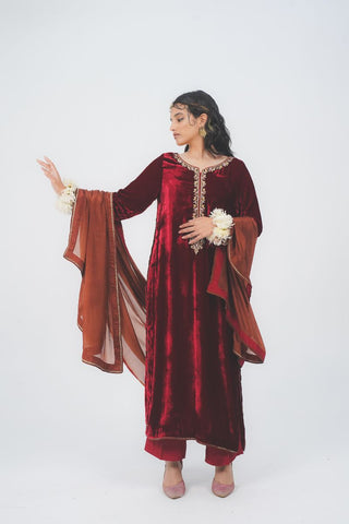 Maroon Velvet Melody