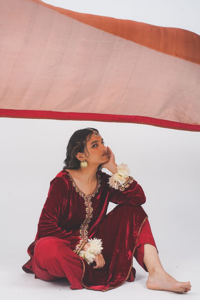 Maroon Velvet Melody