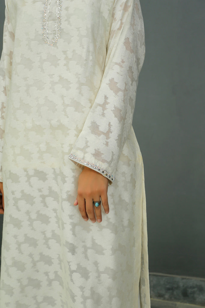 Jacquard Swiss Lawn Shirt