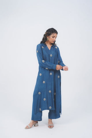 Sapphire Cotton Suit