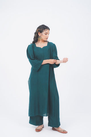 Emerald Cotton Suit