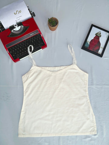 Off-White Lawn Camisole