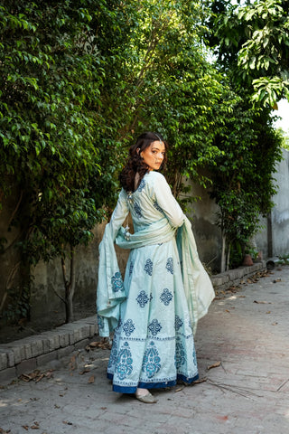 Ocean Breeze Lawn Suit
