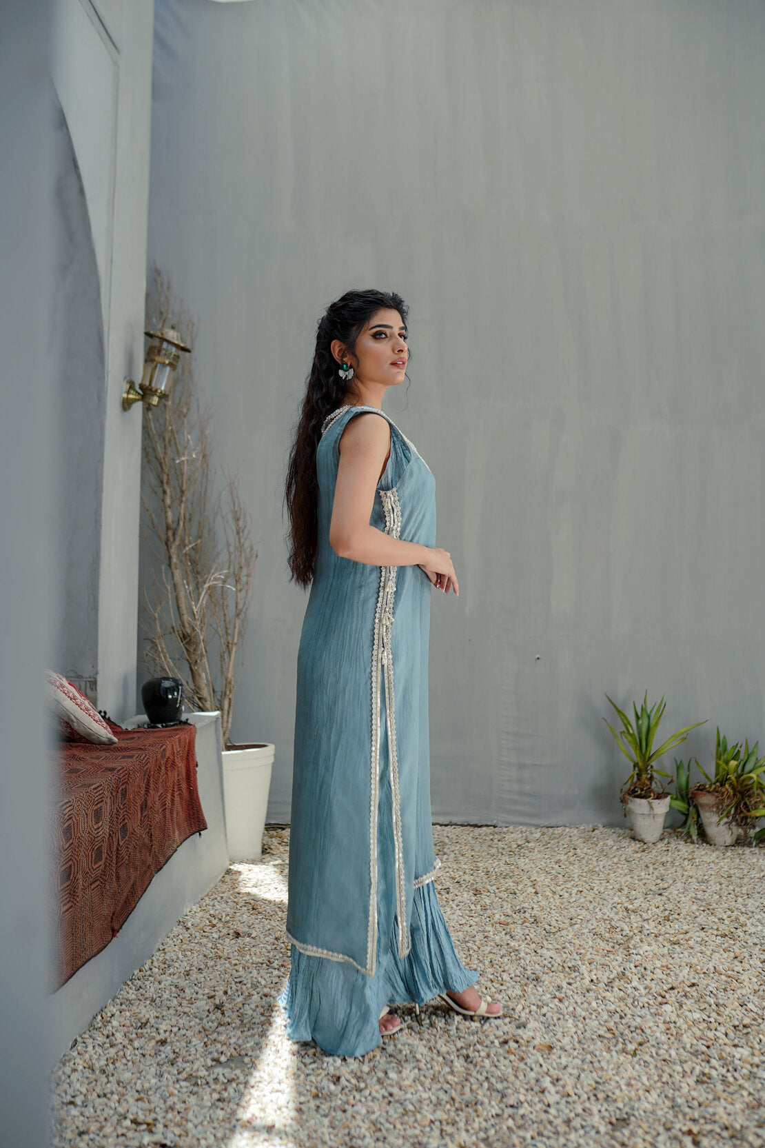 Stone Medium Silk Crushed