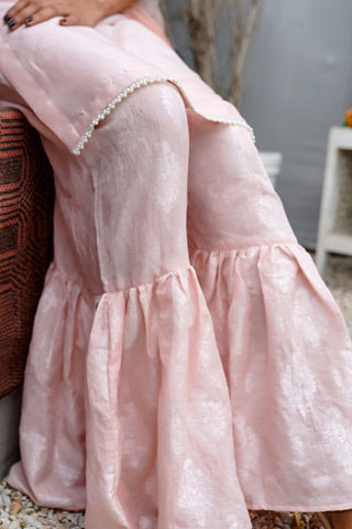 Powder Pink Pure Korean Raw Silk
