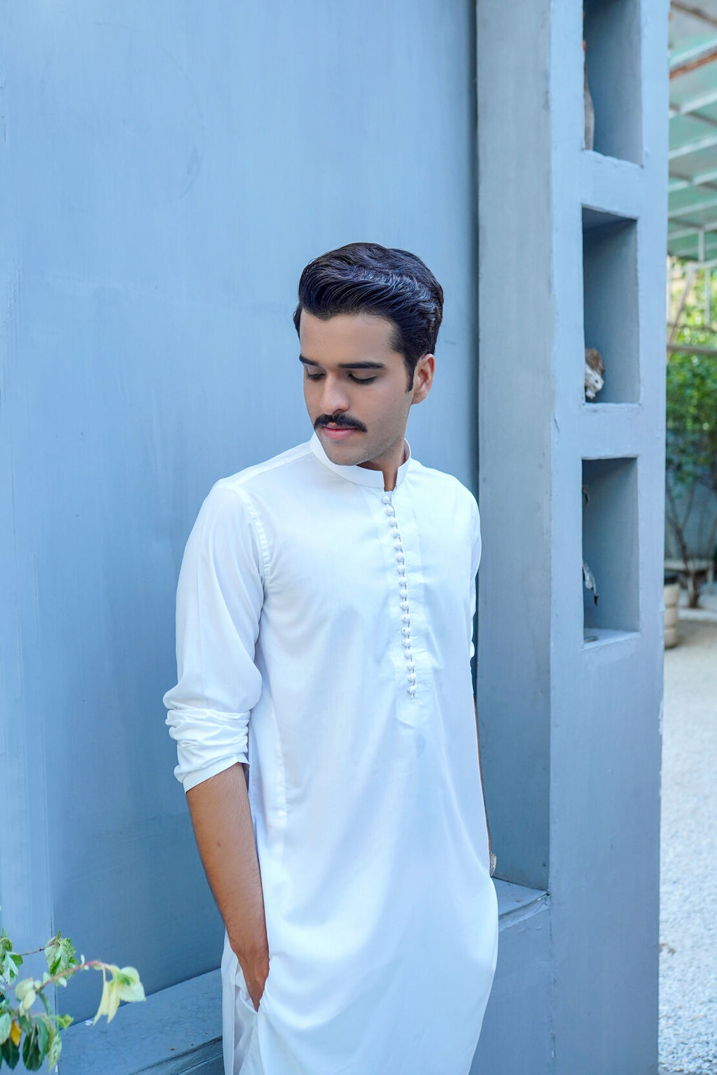 White Wash Cotton Kurta