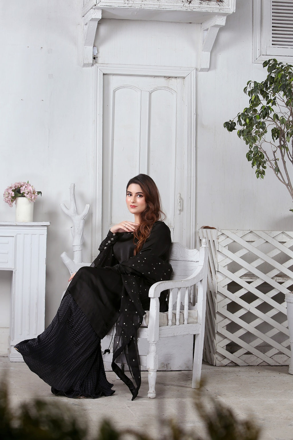 Black Pure Korean Raw Silk