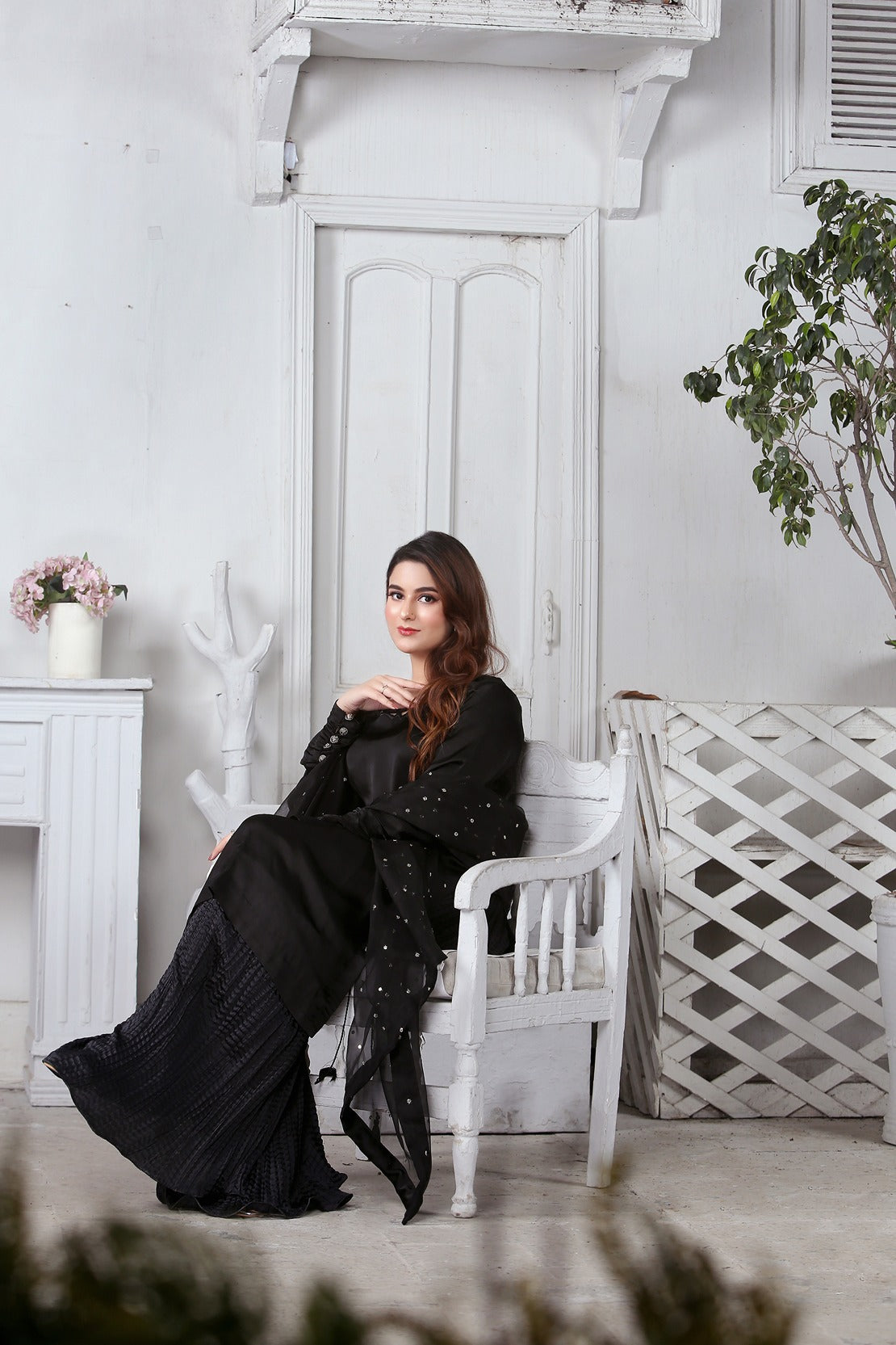 Black Pure Korean Raw Silk