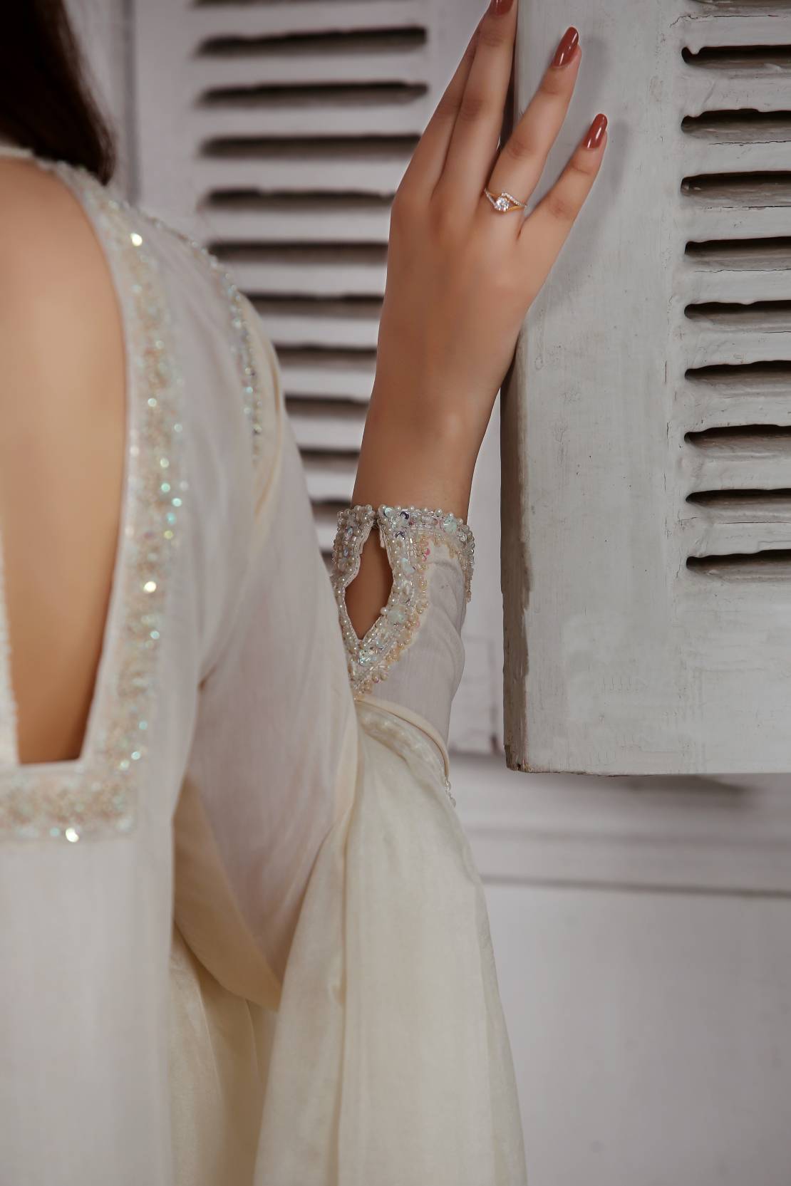 Ivory Coloured Luxurious Viscose