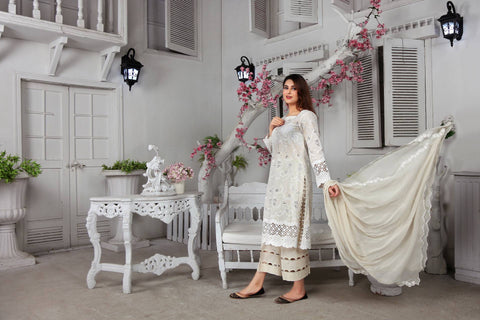Chicken Kari Embroidered Suit